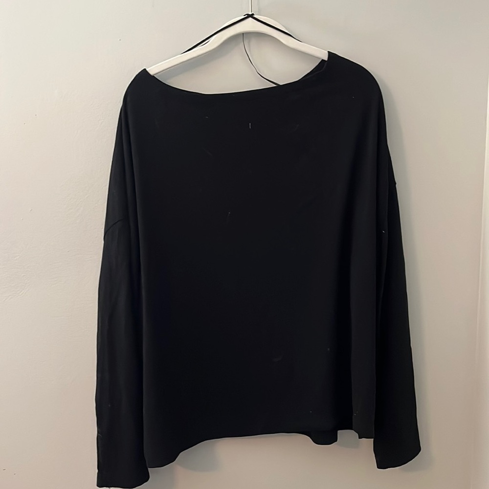 All saints one shoulder long sleeve shirt